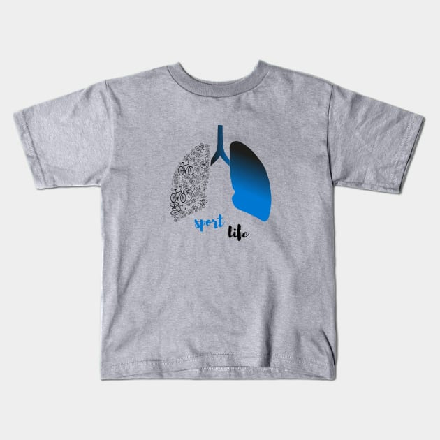 sport life Kids T-Shirt by outstandingproduction